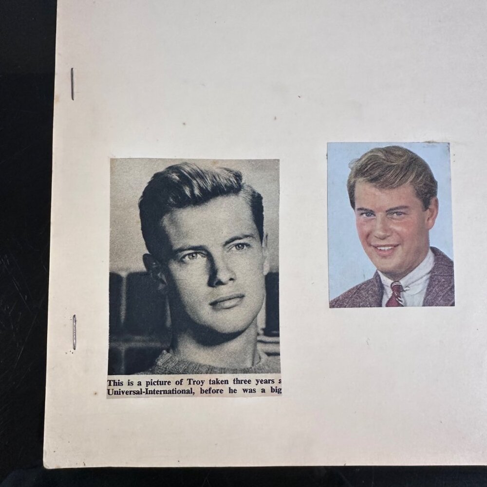 Vintage 1960s Troy Donahue Fan Biography With Magazine Clippings - Picture 4 of 9